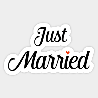 Just Married Sticker